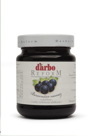 Borovničev džem s sladilom, Darbo, 330 g