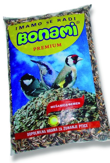 Mešanica semen za zunanje ptice, Bonami, 1 kg