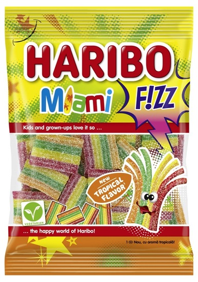 Bonboni Miami Fizz, Haribo, 85 g