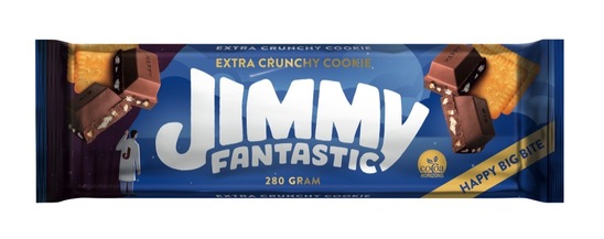 Mlečna čokolada, hrustljav piškot, Jimmy Fantastic, 280 g