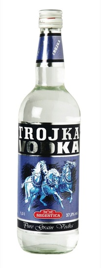 Vodka, Trojka, 37,5 % alkohola, 1 l