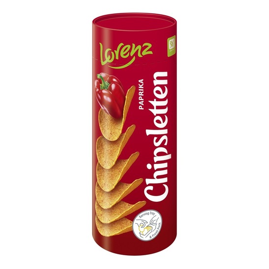 Čips Chipsletten, paprika, Lorenz, 100 g