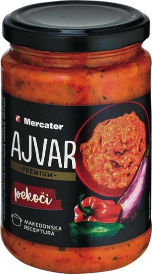 Domači ajvar, pekoči, Mercator Premium, 290 g