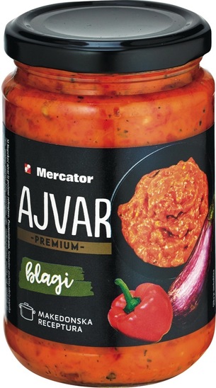 Domači ajvar, blagi, Mercator Premium, 290 g