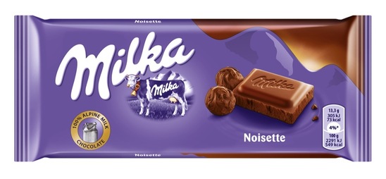 Čokolada noisette, Milka, 100 g