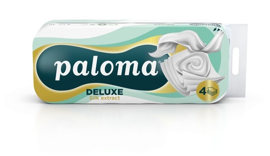 Toaletni papir Sensitive Silk, 4 slojni, Paloma Deluxe, 10/1