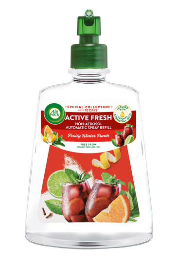 Polnilo za osvežilec zraka, Fruity Winter Punch, Air Wick Naturmatic, 228 ml