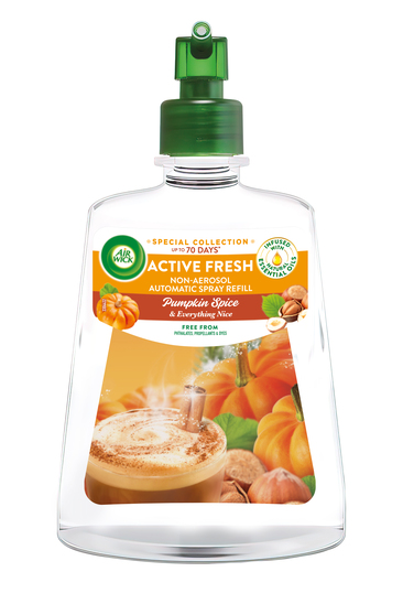 Polnilo za osvežilec zraka, Pumpkin Spice, Air Wick Naturmatic, 228 ml