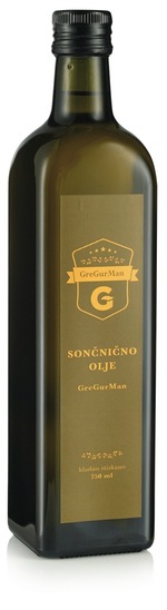 Hladno stiskano sončnično olje, Gregurman, 750 ml