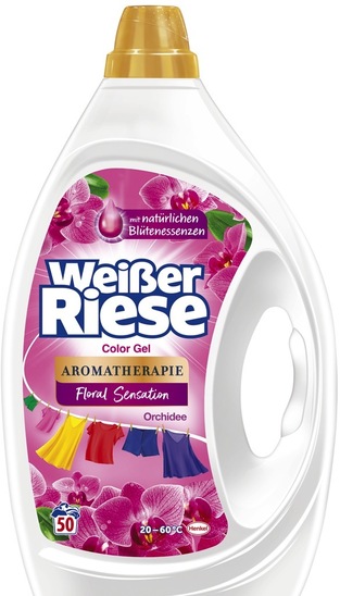 Detergent za pranje perila, gel, orhideja, Weisser Riese, 2,5 l, 50 pranj