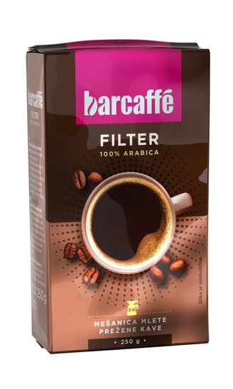 Mleta kava Filter, Barcaffe, 250 g