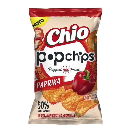 Čips Popchips, paprika, Chio, 70 g