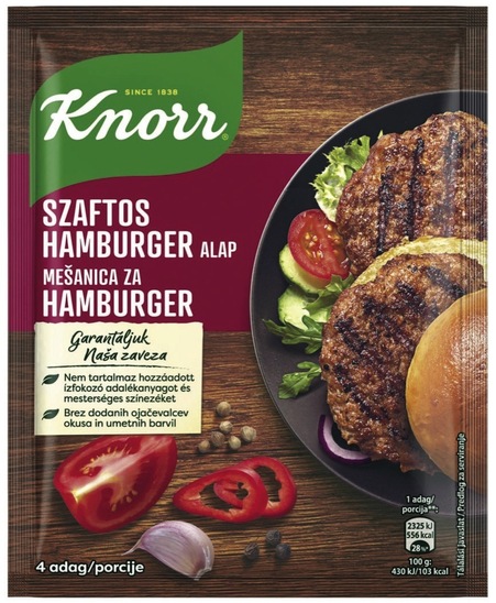 Mešanica začimb za hamburger, Knorr Fix, 70 g