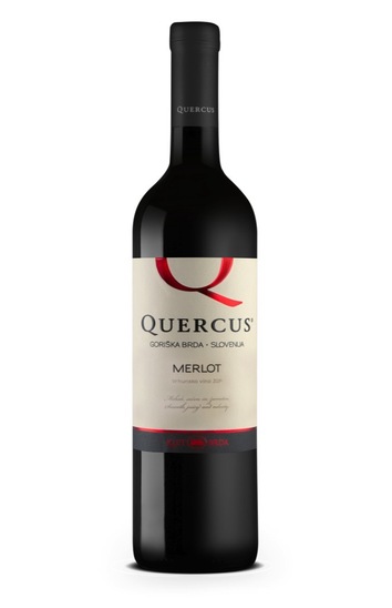 Merlot Quercus, vrhunsko rdeče vino, Vinska klet Goriška Brda, 0,75 l