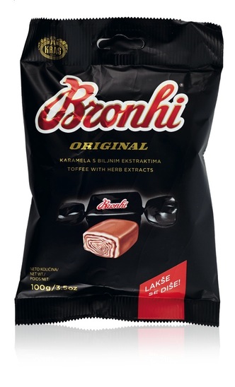 Bonboni Bronhi, karamela, Kraš, 100 g