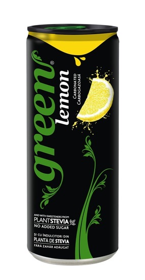 Gazirana pijača, limona, Green Cola, limona, 330 ml