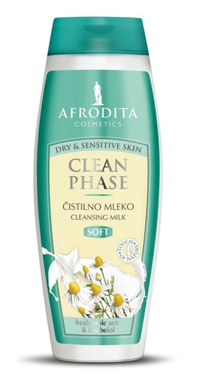 Čistilno mleko za obraz Afrodita Clean Phase Soft, 200 ml
