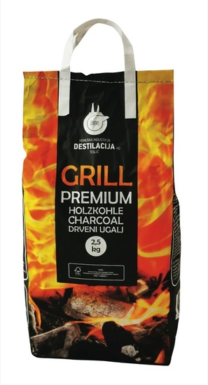 Premium lesno oglje za žar, Charcoal, Dizmar, 2,5 kg