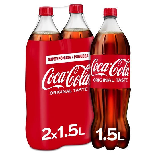 Gazirana pijača, Coca Cola, 2 x 1,5 l