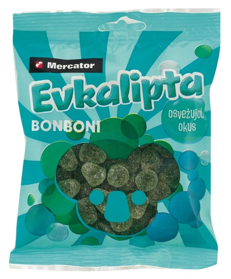 Bonboni Evkaliptus, Mercator, 150 g