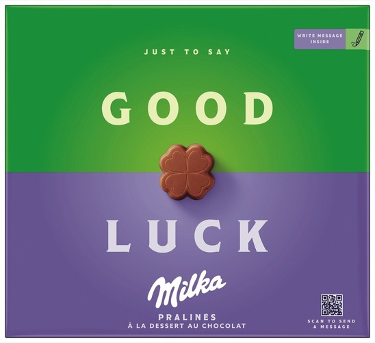 Bonboniera Good Luck, čokoladna krema, Milka, 110 g