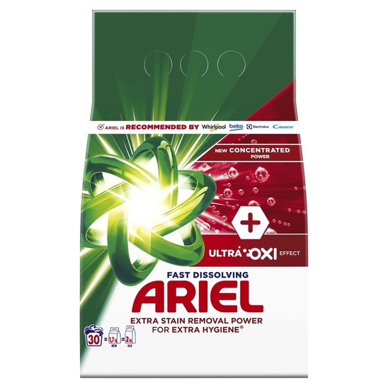 Detergent za pranje perila Oxi, Ariel, 30 pranj, 1,65 kg