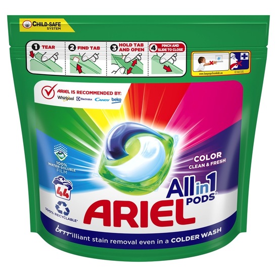 Detergent za pranje perila Color, kapsule, Ariel, 44/1
