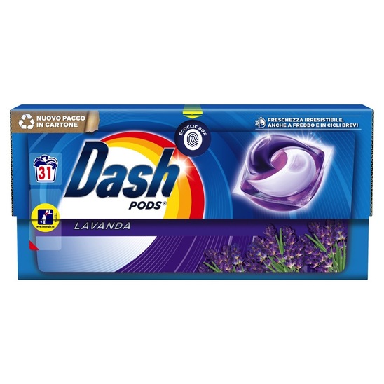 Detergent za pranje perila Lavender, kapsule, Dash, 31/1