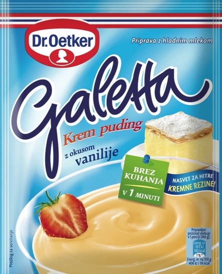 Vanilin puding, Galetta, Dr. Oetker, 85 g