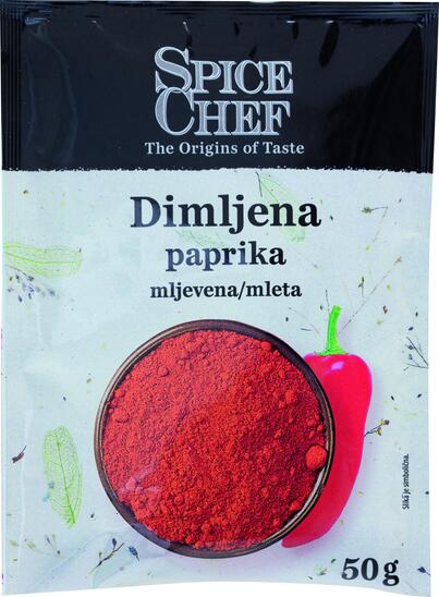 Dimljena paprika, mleta, Spice chef, 50 g