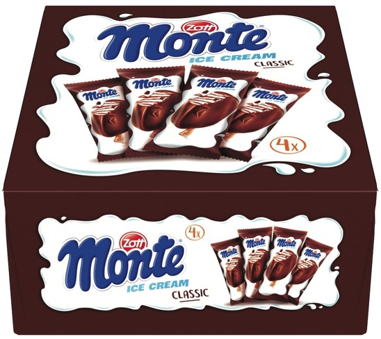 Sladoled na palčki, Monte, Zott, 4 x 85 ml