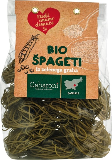Špageti iz zelenega graha, 400 g