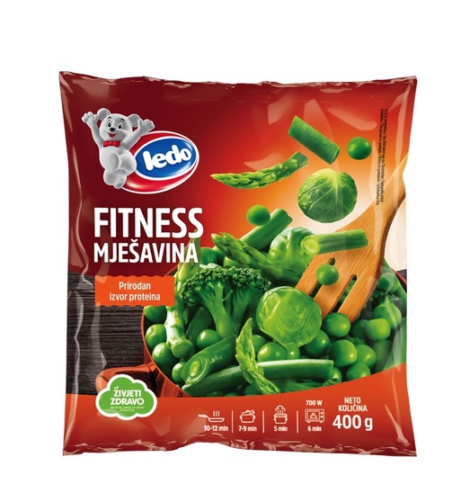 Fitness mešanica, Ledo, zamrznjeno, 400 g