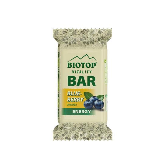 Bio energijska ploščica, borovnica, Biotop, 40 g