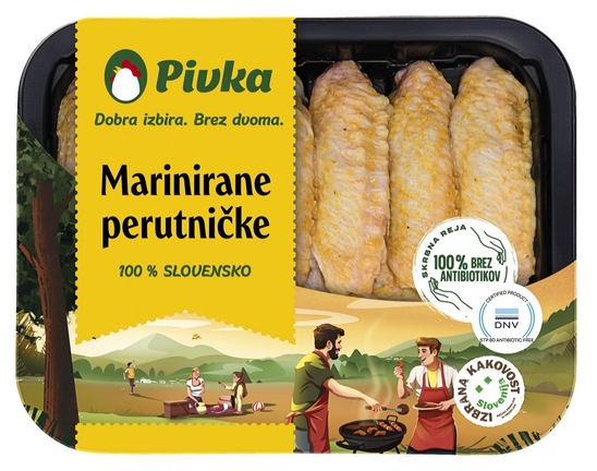 Piščančje peruti, v marinadi, Pivka, 450 g