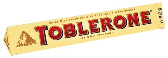 Mlečna čokolada, Toblerone, 100 g