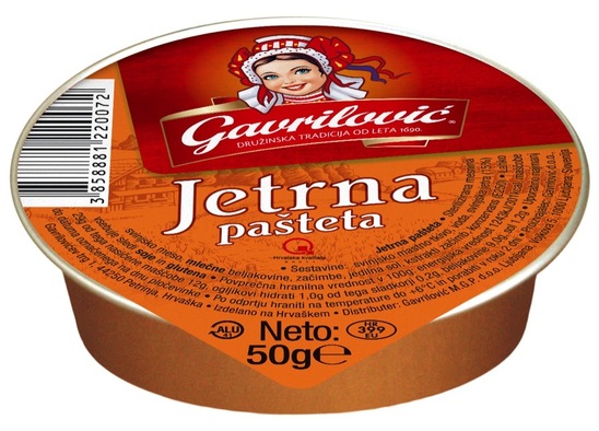 Jetrna pašteta, Gavrilovič, 50 g