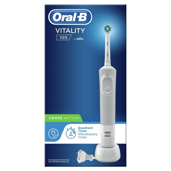Električna zobna ščetka, Vitality D100 Whte, Oral-B