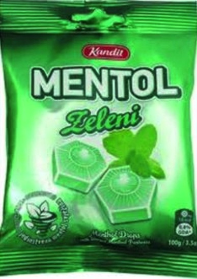 Mentolovi bonboni, Kandit, 100 g