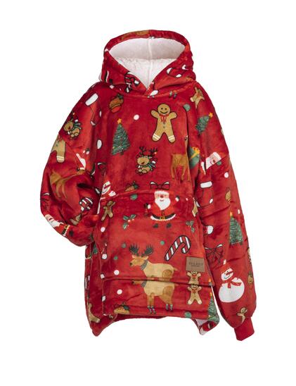 Hoodie za odrasle, Xmass Red, Svilanit