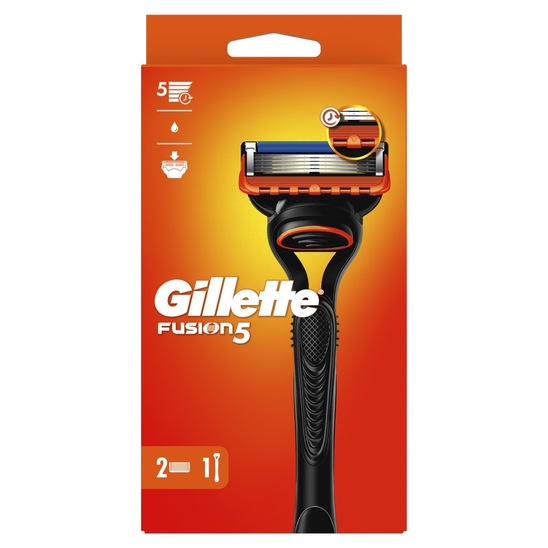 Sistemski brivnik Fusion5 + 2 nastavka, Gillette