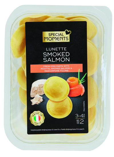 Ravioli, sir in dimljen losos, Special Moments, 250 g