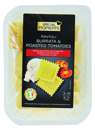 Ravioli, burata in paradižnik, Special Moments, 250 g