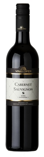 Cabernet sauvignon, vrhunsko rdeče vino, Vinakoper, 0,75 l