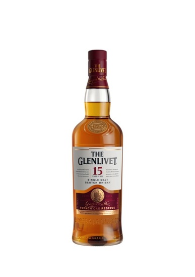 Škotski Whiskey, The Glenlivet 15 let, 40 % alkohola, 0,7 l