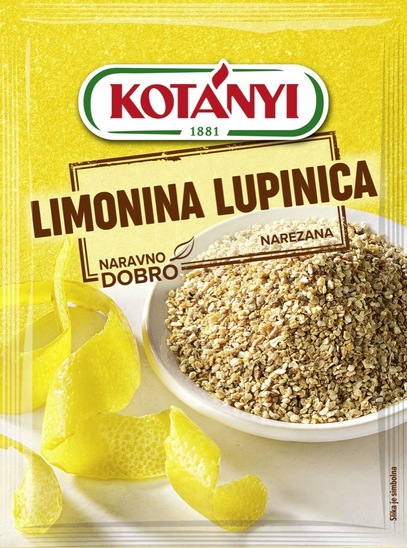 Narezana limonina lupinica, Kotanyi, 14 g