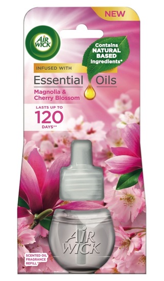 Osvežilec Magnolia & Cherry blossom, električno polnilo, AirWick, 19 ml