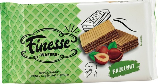 Napolitanke, lešnik, Finesse, 370 g