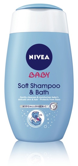 Otroški šampon in kopel Nivea Baby, 200 ml