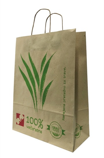 Trajnostna vrečka iz trave